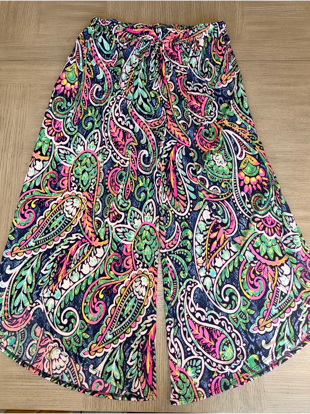 White Birch Paisley Wide Leg Split Palazzo Pants – Size 1X-NWOT